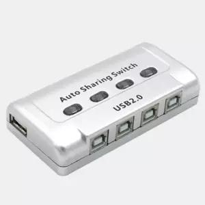 [골드스마일]USB 수동 스위치현 선택기 프로그램 전환 방식 공유기 오디오선택기