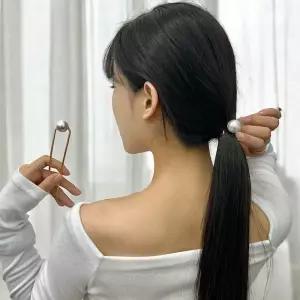 비녀핀 한복 올림핀 왕진주 헤어 뒤꽂이 비녀 올림 코사지 머리 장식