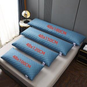 대나무 쿨방석 1pc 블루 베개 코어 침대용 수면 48x100 48x120 48x150 48x180cm 더블 알모하다