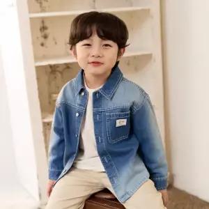 HC04 데님 셔츠 아동 키즈 초등 남아 여아 앙, 봄 가을 청 셔투 남방  CKYA2512B