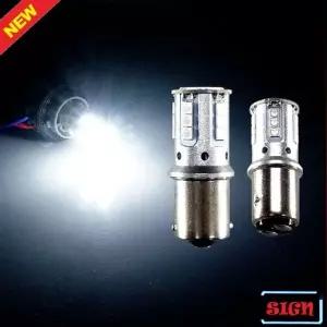 12V-24V겸용 OIC207F3 3030 21발 LED램프 화이트 S25타입 전구