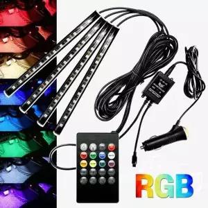 12V CWF567U5 시거잭연결형 RGB 소리반응 LED바 풋등키트세트