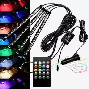 12V용 OWN061H4 RGB 소리반응댄싱 LED바 풋등 키트 세트