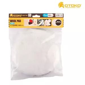 자동차광택패드 HUO725D3 폴리싱 7인치 180mm 양모패드