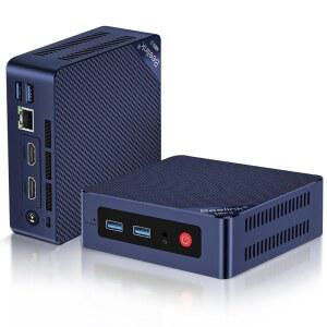 S12 PRO 미니 PC, 12세대 인텔 4K, 듀얼 마이크로 512GB 3.4GHz) 저전력 1000M M.2 LAN, 16GB DDR4 디스플레이, N100(최대 WiFi6, PC 컴퓨터 SSD, 4C/4T, BT5.2,