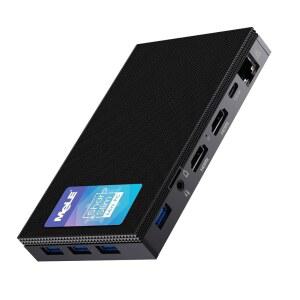 MeLE Fanless 미니 PC Quieter3Q 11세대 이더넷, 지원 SSD PXE PD, M.2 전원 자동 N5100 소형 서비스, USB-C 켜기, 기가비트 컴퓨터 8GB Wi-Fi 5 HDMI 256GB, 4K, 데스크탑 마이크로 듀얼
