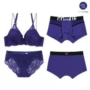 [롯데백화점]섹시쿠키 유니크 청바이올렛 스트링 커플속옷SET2 SCWBZ505SCWPZ506SCMDZ505