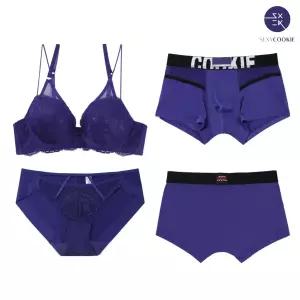 [롯데백화점]섹시쿠키 유니크 청바이올렛 스트링 커플속옷SET1 SCWBZ505SCWPZ505SCMDZ505