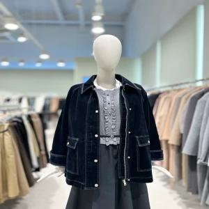 듀엘 벨벳 데님 자켓 L254PSJ435 607549