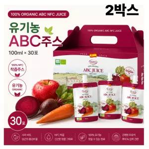 100% NFC 착즙 유기농 ABC주스 100ml, 30포