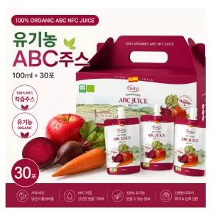 유기농 ABC주스100% NFC 착즙 100ml, 30포