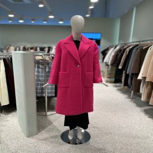 듀엘 원버튼 비비드 울 코트 D244MSG041 607622