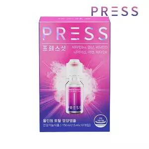 프레스샷 눌러마시는 고함량 올인원 비타민 엽산 나이아신 아연 15ml 10개입 x1개