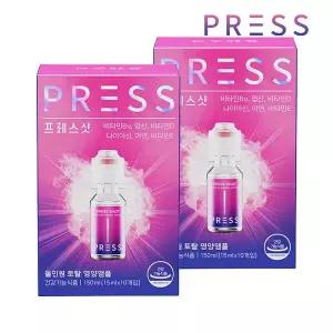 프레스샷 눌러마시는 고함량 올인원 비타민 엽산 나이아신 아연 15ml 10개입 x2개