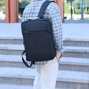 [패션] 노트북 출퇴근 2색 스퀘어 수납가방 백팩 학생가방