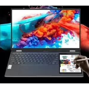 듀얼 스크린 노트북 15.6인치 IPS+7인치 터치스크린 16GB DDR4 128GB-2TB SSD 인텔 N95 N100 프로세서