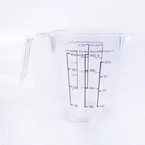 조리 계량컵(소) 400ml 용량표시 베이킹 손잡이계량