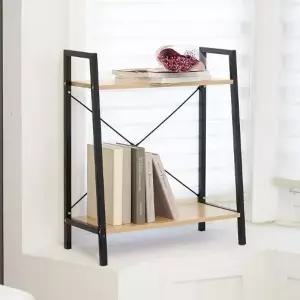 위아 FIXA말뫼스몰2단선반 우드 DIY 책장 철재