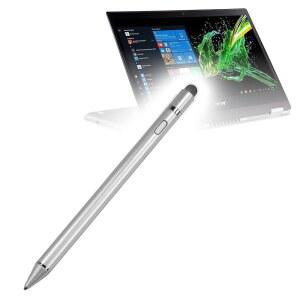ACER SPIN 3(SP314-53N)와 호환되는 BOXWAVE 스타일러스 펜 - ACCUPOINT 액티브 스타일러스 초미세 팁이 있는 전자 메탈릭 실버 ITV