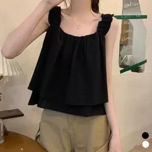 프릴 나시 블라우스 위아 LM-0430 민소매 여성 정장