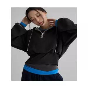 에잇세컨즈 레이어드 후드 후리스 반집업 애쉬 356141SMA4 5919856
