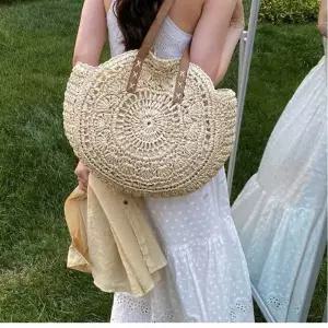 원형 라탄 숄더백 여름 바캉스 비치백 휴양지 가방 트렌드백