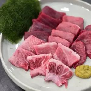 고급술안주  최고급참치 생참치 혼마구로 모둠회 300G 횟감용 부위별 생물