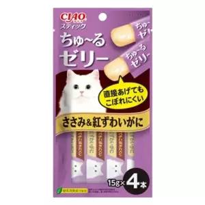 고양이 스틱 닭가슴살 게살 15g 4p 고양이 애묘 간식