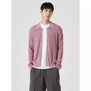 에잇세컨즈 카라 셔츠형 슬림 카디건 라이트 핑크 26475AFY2Y 4267325