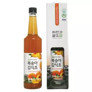 자연과발효 복숭아감식초 750ml 3병 (선물포장없음)