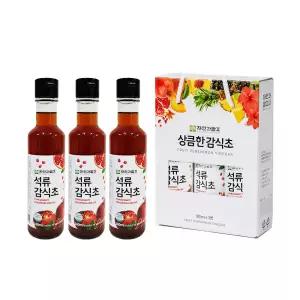 자연과발효 석류감식초 180ml 3병 1세트