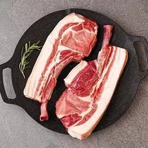 [자연맛남]HACCP인증 청정 제주 흑돼지 뼈삼겹 1kg (500gx2팩/진공포장)