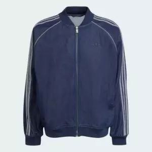 아디다스 슈퍼스타 루즈 데님 트랙탑 JX6461 Indigo Denim DOM
