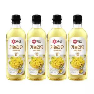 백설 카놀라유 900ml 4개