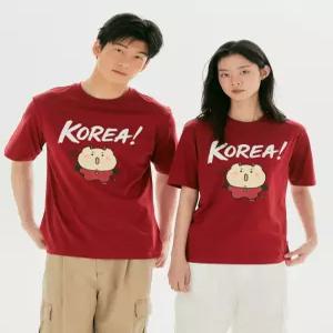 스파오 SPRLG25U03 남녀공용 티셔츠 [망그러진곰] 반소매 (RED)_25U03 6314247