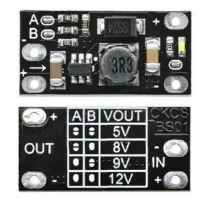 5PCS 최신 다기능 미니 부스트 모듈 스텝 업 보드 5V/8V/9V/12V 1.5A LED 표시기 Diy 전자 전압