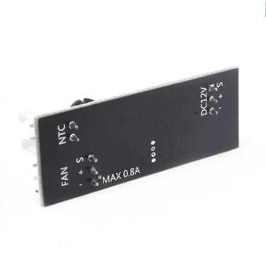 12V 0.8A DC PWM 2-3 단일 와이어 팬 온도 제어 속도 컨트롤러 섀시 컴퓨터 소음 감소 모듈 NTC B50K 3950