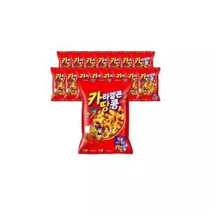 크라운 카라멜콘 땅콩 72g 16개