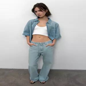 ZARA TRF 루즈핏 데님 진 - 라이트 블루 6929/249/406