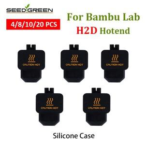 Bambu Lab H2D Hotend 실리콘 커버 용 보호 슬리브 3D 프린터 액세서리 용 가열 블록 키트 노즐