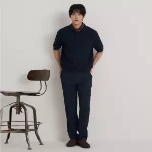 [백화점 정품] 빈폴 멘 [SS26]트리아세테이트 스탠다드핏 팬츠 - 네이비 :BC6321C08R