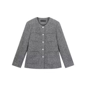 시슬리 SISLEY 테오 헤링본 싱글 원넥 재킷 SAJK38561 SAJK38561-E 102892