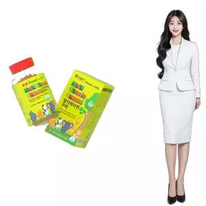 멀티비타민 젤리 비타민A B C D 비오틴 90구미 유아종합비타민 쇼핑백