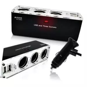 3구시가잭 로제트 6800USB2포트추가 차량용 RX