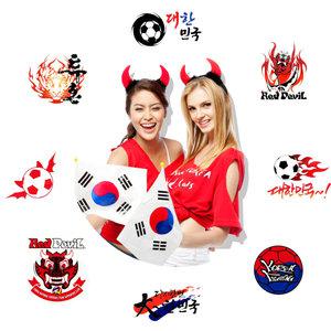 월드컵 바디 스티커 타투 축구 응원용품 치어리더 응원 농구 야구 스포츠 콘서트 체육대회 운동회