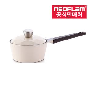 캐럿 세라믹 코팅 편수냄비 18cm 아이보리