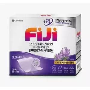 [신세계 규격](의정부점)LG 피지 디나자임 딥클린 시트세제 라벤더 겸용 30매-리뉴얼