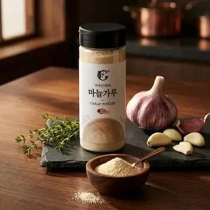 [청초린] 국산 마늘가루 140g 분말 파우더 천연 조미료