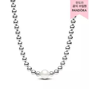 [롯데백화점]판도라 [백화점 보증서 제공]트리티드 프레쉬워터 펄 앤 파베 콜리어 네크리스_39317