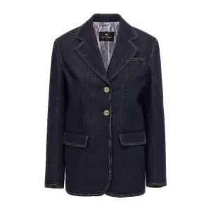 싱글 브레스트 데님 블레이저 WRNA0012AD177-1680